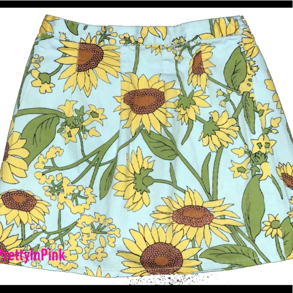 Gymboree Sunflower 🌻 fields corduroy skort sz 8